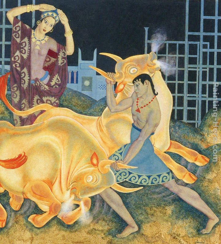 Medea and Jason painting - Edmund Dulac Medea and Jason art painting